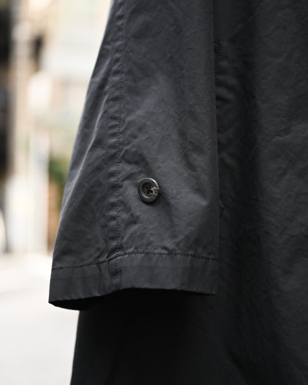 SINGLE BREASTED COLLAR COAT, black