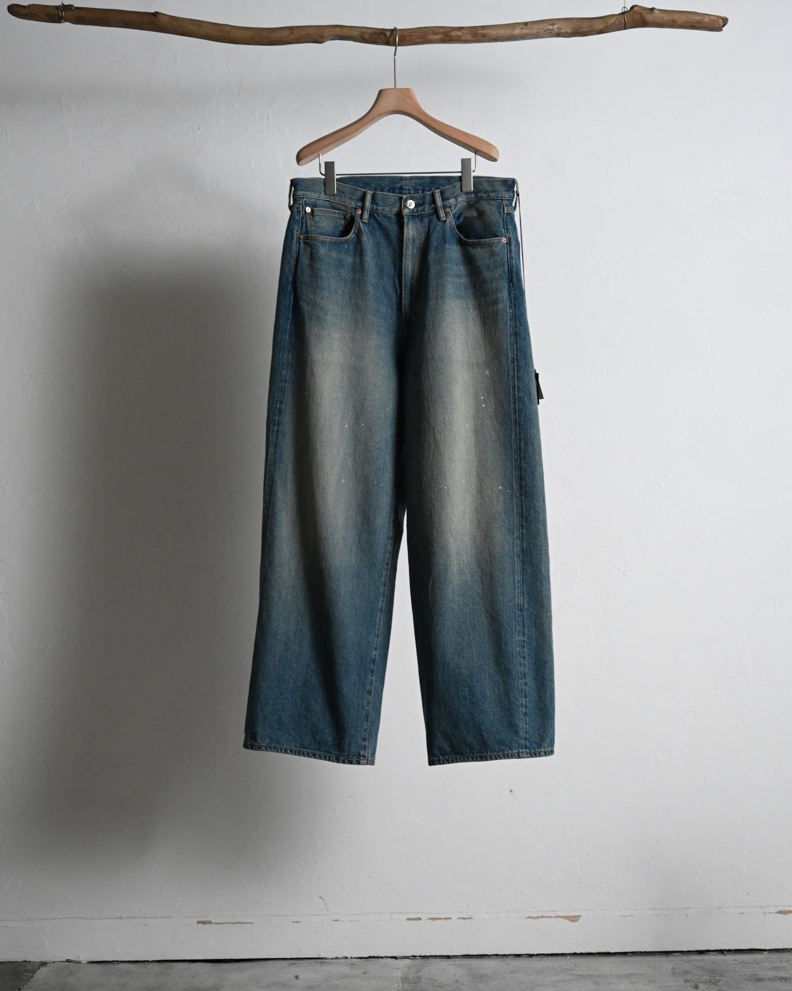 YOKO SAKAMOTO - 5POCKT BAGGY PANTS, raw denim | COELACANTH ヨーコ
