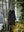 HOODED COAT, charcoal brown mixed color kasuri