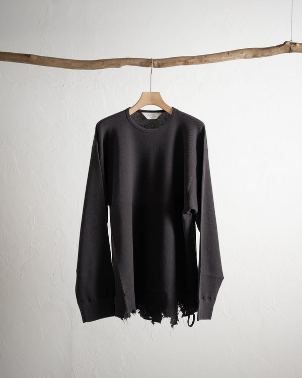DAMAGE WAFFLE CREW LS, 3 colors