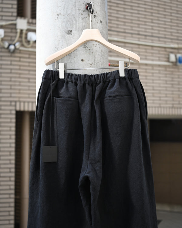 BAGGY EASY PANTS, max high count hemp, black