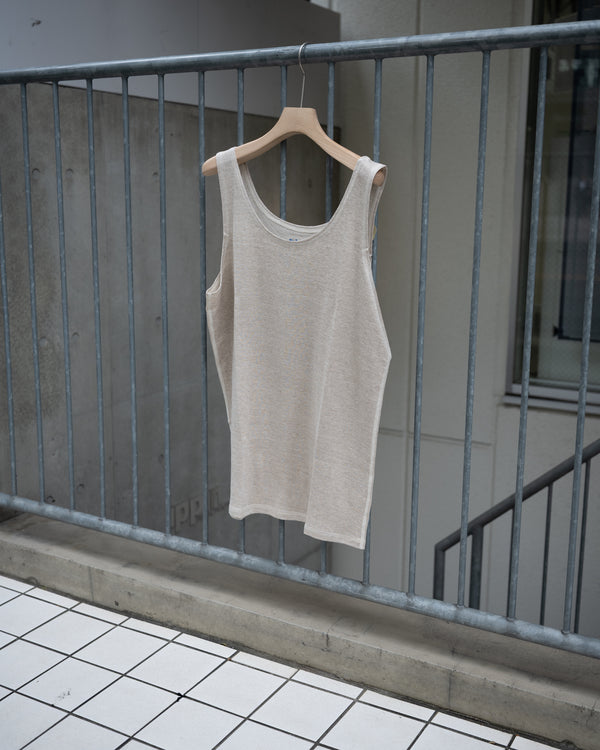 RELAXED LINEN JERSEY / ATHLETIC SHIRT