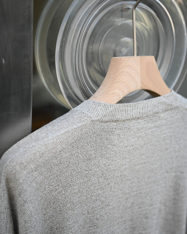 SILK LINEN V L/S, white sand