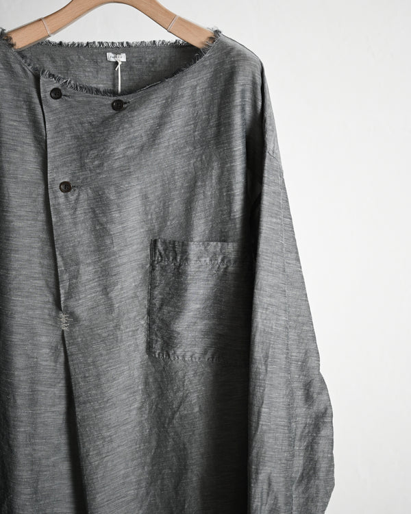 Our Knowledge Tucked Shirt, gray
