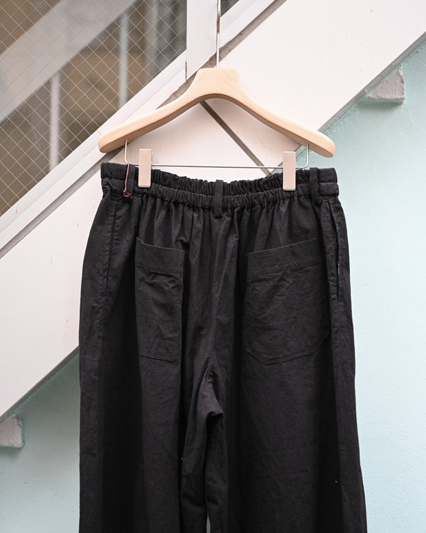 CIRCLE PANTS, sheeting dyed plain weaven