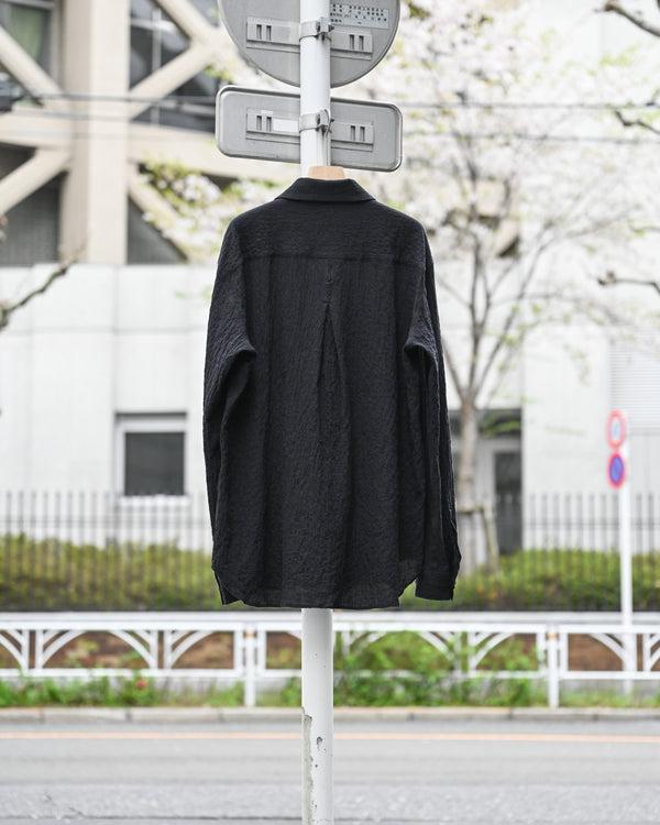 BIB FRONT SHIRT, shirring lawn
