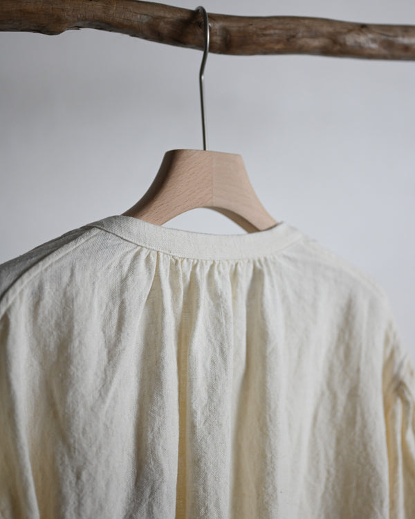 SMOCK-white, canvas linen
