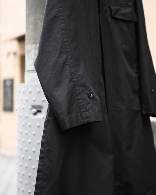 SINGLE BREASTED COLLAR COAT, black