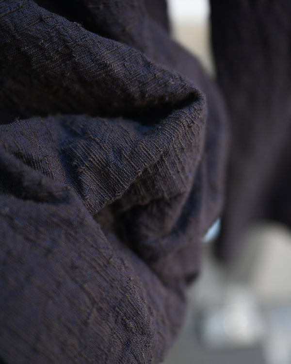 EX. BAGGY PANTS, slub yarn dobby cloth
