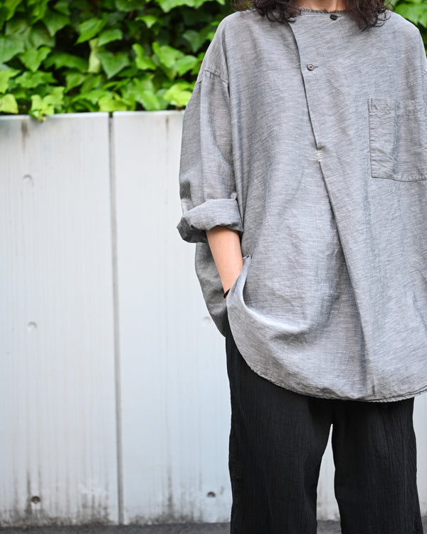 Our Knowledge Tucked Shirt, gray