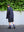 WOOL EXTRA WIDE SHORTS, navy stripe