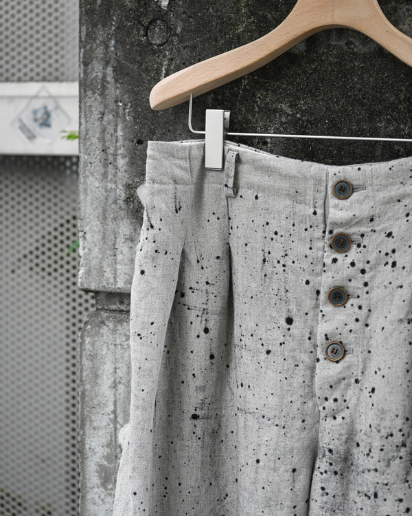 HOOK PANTS, airbrushed dyed fabrics