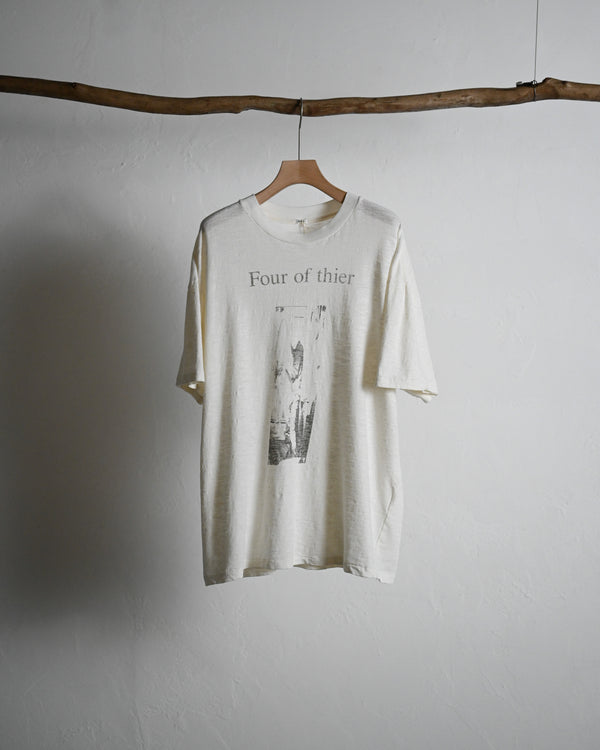 My H/S TEE"FOUR OF THEIR", white