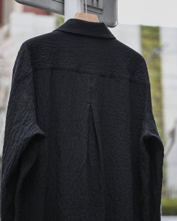 BIB FRONT SHIRT, shirring lawn