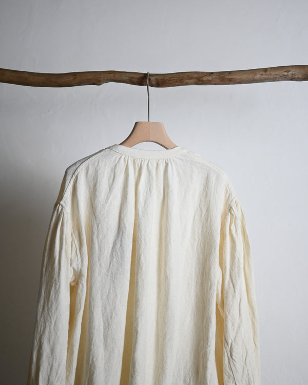 SMOCK-white, canvas linen